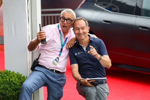 Tournament director Marco Kausler and presenter Ralf Exel , 36 BMW International Open 2025, Golf, DP World Tour, Men, Final, 06 07 2025 Eichenried Bavaria Germany Copyright: xkolbert-press ChristianxKolbertx