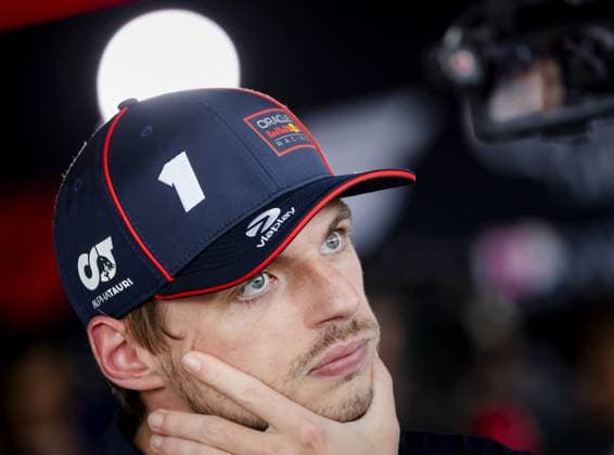 SILVERSTONE - Max Verstappen (Red Bull Racing) speaks to the press at the Silverstone circuit after the end of the Great Britain Grand Prix. ANP SEM VAN DER WAL xVIxANPxSportx xxANPxIVx 531037829 originalFilename: 531037829.jpg