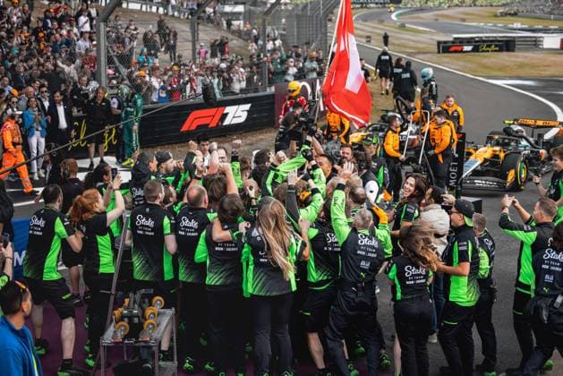 RECORD DATE NOT STATED Formula 1 Qatar Airways British Grand Prix 2025 Alexis Perrin OVERTAKE MAXPPP - Silverstone 06 07 2025 First Formula 1 podium for 27 HULKENBERG Nico (ger), Stake F1 Team KICK Sauber, portrait during the Formula 1 Qatar Airways British Grand Prix 2025, the 12th round of the 2025 FIA Formula 1 World Championship, WM, Weltmeisterschaft at the Silverstone Circuit in Silverstone, United Kingdom, from July 3 to 6, 2025 Silverstone United Kingdom  Copyright: xOVERTAKE MAXPPPxAlexisxPerrinx OVT202507062409 OVT202507062409
