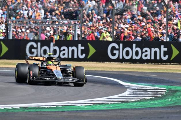 6th July 2025; Silverstone Circuit, Northamptonshire, England; Formula 1 2025 Qatar Airways British F1 Grand Prix; Race Day; Lando Norris in the Mercedes-AMG F1 M16 powered McLaren-Mercedes MCL39 car leads the grand prix on his final lap  ActionPlus12810896 SimonxWest
