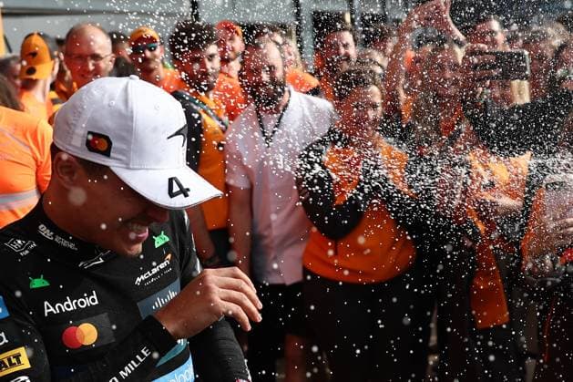 F1 British Grand Prix 2025 Lando Norris of McLaren after the Formula 1 British Grand Prix at Silverstone Circuit in Northampton, Great Britain on July 6, 2025. Northampton United Kingdom  Copyright: xJakubxPorzyckix originalFilename:porzycki-f1britis250706_npCc2.jpg