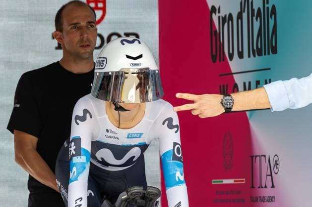 LIPPERT Liane (GER), Movistar Team during Bergamo-Bergamo Tudor ITT, Giro d Italia Women 2025, Bergamo, Italy on July 6, 2025 during Giro d Italia Women - Stage 1 - Bergamo Bergamo, Giro d Italia race in Bergamo, Italy, July 06 2025  Copyright: xValerioxOrigo IPAxSportx xipa-agency.netx xx IPA_60029473 IPA_Agency_IPA60029473