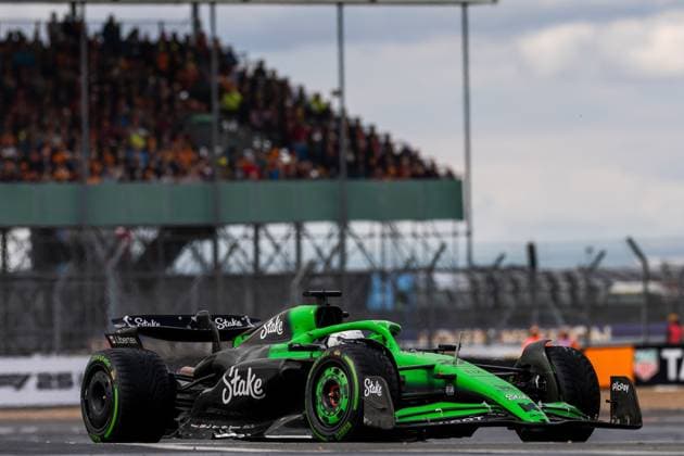 06 07 2025, Silverstone Circuit, Silverstone, FORMULA 1 QATAR AIRWAYS BRITISH GRAND PRIX 2025 , in the picture Sensational 3rd place and thus the first podium in 239 races for Nico Hülkenberg DEU , Stake F1 Team Kick Sauber Photo by Martin Trenkler Hasan Bratic DeFodi Images