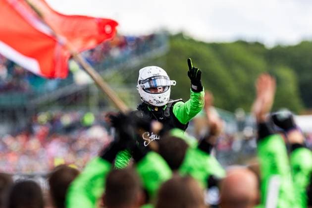 06 07 2025, Silverstone Circuit, Silverstone, FORMULA 1 QATAR AIRWAYS BRITISH GRAND PRIX 2025 , in the picture Sensational 3rd place and thus the first podium in 239 races for Nico Hülkenberg DEU , Stake F1 Team Kick Sauber Photo by Martin Trenkler Hasan Bratic DeFodi Images