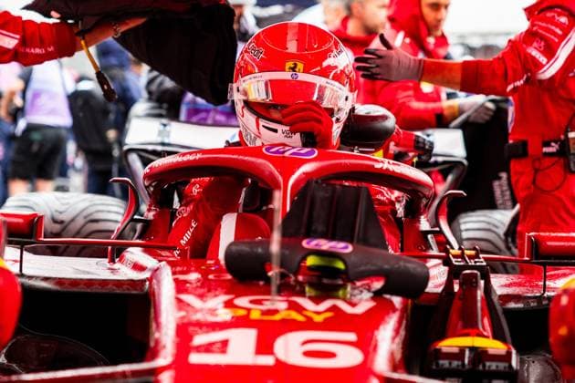 06 07 2025, Silverstone Circuit, Silverstone, FORMULA 1 QATAR AIRWAYS BRITISH GRAND PRIX 2025 , in the picture Charles Leclerc MCO , Scuderia Ferrari HP Photo by Martin Trenkler Hasan Bratic DeFodi Images
