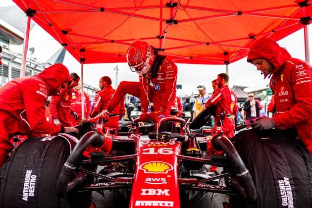 06 07 2025, Silverstone Circuit, Silverstone, FORMULA 1 QATAR AIRWAYS BRITISH GRAND PRIX 2025 , in the picture Charles Leclerc MCO , Scuderia Ferrari HP Photo by Martin Trenkler Hasan Bratic DeFodi Images
