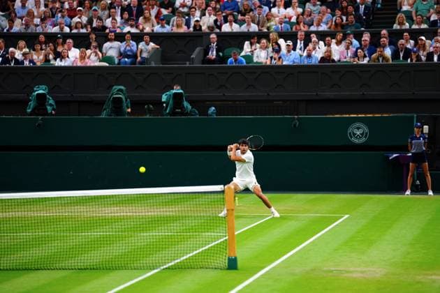 Carlos Alcaraz during his fourth round match Wimbledon Tennis Championships, Day 7, The All England Lawn Tennis and Croquet Club, London, UK - 06 Jul 2025London The All England Lawn Tennis and United Kingdom  Copyright: xJavierxGarcia Shutterstockx 15387061gs
