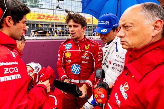 06 07 2025, Silverstone Circuit, Silverstone, FORMULA 1 QATAR AIRWAYS BRITISH GRAND PRIX 2025 , in the picture Charles Leclerc MCO , Scuderia Ferrari HP Photo by Martin Trenkler Hasan Bratic DeFodi Images