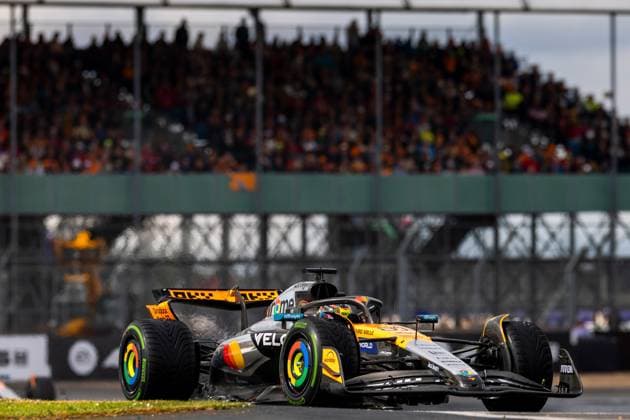 06 07 2025, Silverstone Circuit, Silverstone, FORMULA 1 QATAR AIRWAYS BRITISH GRAND PRIX 2025 , in the picture 2nd place for Oscar Piastri AUS , McLaren F1 Team Photo by Martin Trenkler Hasan Bratic DeFodi Images
