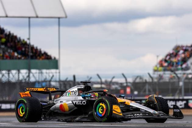 06 07 2025, Silverstone Circuit, Silverstone, FORMULA 1 QATAR AIRWAYS BRITISH GRAND PRIX 2025 , in the picture 2nd place for Oscar Piastri AUS , McLaren F1 Team Photo by Martin Trenkler Hasan Bratic DeFodi Images