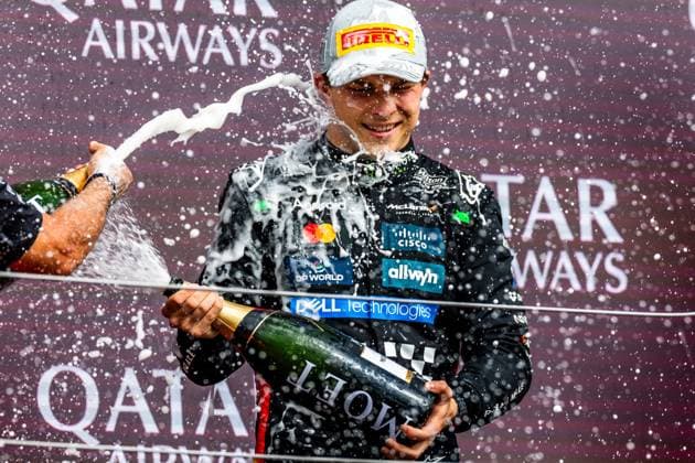 06 07 2025, Silverstone Circuit, Silverstone, FORMULA 1 QATAR AIRWAYS BRITISH GRAND PRIX 2025 , in the picture 2nd place for Oscar Piastri AUS , McLaren F1 Team Photo by Martin Trenkler Hasan Bratic DeFodi Images