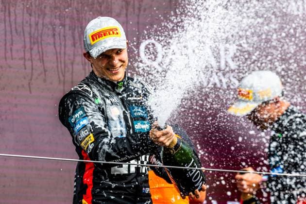 06 07 2025, Silverstone Circuit, Silverstone, FORMULA 1 QATAR AIRWAYS BRITISH GRAND PRIX 2025 , in the picture 2nd place for Oscar Piastri AUS , McLaren F1 Team Photo by Martin Trenkler Hasan Bratic DeFodi Images