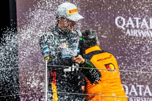 06 07 2025, Silverstone Circuit, Silverstone, FORMULA 1 QATAR AIRWAYS BRITISH GRAND PRIX 2025 , in the picture 2nd place for Oscar Piastri AUS , McLaren F1 Team Photo by Martin Trenkler Hasan Bratic DeFodi Images