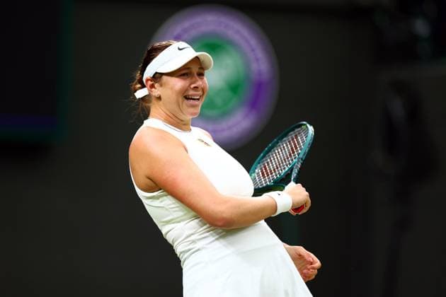 Amanda Anisimova during her fourth round match Wimbledon Tennis Championships, Day 7, The All England Lawn Tennis and Croquet Club, London, UK - 06 Jul 2025London The All England Lawn Tennis and United Kingdom  Copyright: xJamesxMarsh Shutterstockx 15387062gg