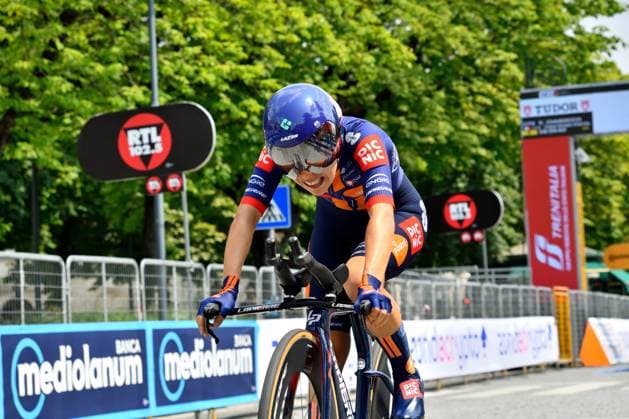 CIABOCCO Eleonora (ITA) during Giro d Italia Women - Stage 1 - Bergamo Bergamo, Giro d Italia race in Bergamo, Italy, July 06 2025  Copyright: xDavidexVaninetti IPAxSportx xipa-agency.netx xx IPA_60037346 IPA_Agency_IPA60037346