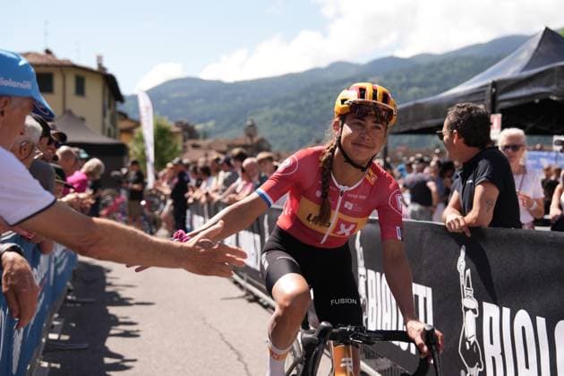 KOSTER Anouska during the 2nd stage of the Giro d™Italia Women, from Clusone to Aprica, Italy Monday, July 07, 2025. - cycling .  Copyright: xMassimoxPaolone Lapressex