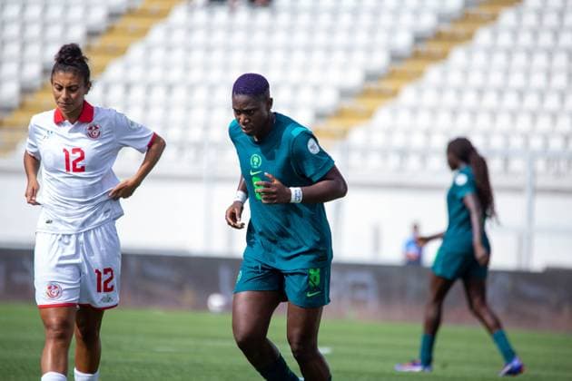 CASABLANCA, MOROCCO - JULY 6: Asisat Oshoala of Nigeria during the 2024 Women s Africa Cup of Nations (Wafcon) between Nigeria and Tunisia at the Stade Larbi Zaouli on July 6, 2025 in Casablanca, Morocco. Photo by Justina Aniefiok Copyright: xx