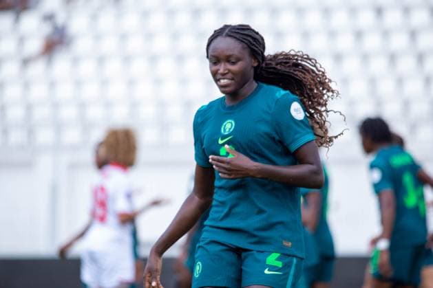 CASABLANCA, MOROCCO - JULY 6: Omorinsola Omowunmi Babajide Ajike of Nigeria during the 2024 Women s Africa Cup of Nations (Wafcon) between Nigeria and Tunisia at the Stade Larbi Zaouli on July 6, 2025 in Casablanca, Morocco. Photo by Justina Aniefiok Copyright: xx