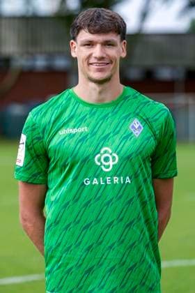 Jan Niemann Goalkeeper SV Waldhof Mannheim 3 Liga, portrait date 2025 2026 xozx