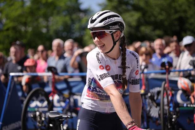 Antonia Niedermaier (Canyon SRAM zondacrypto) white jersey during the 2nd stage of the Giro d™Italia Women, from Clusone to Aprica, Italy Monday, July 07, 2025. - cycling .  Copyright: xMarcoxAlpozzi LaPressex