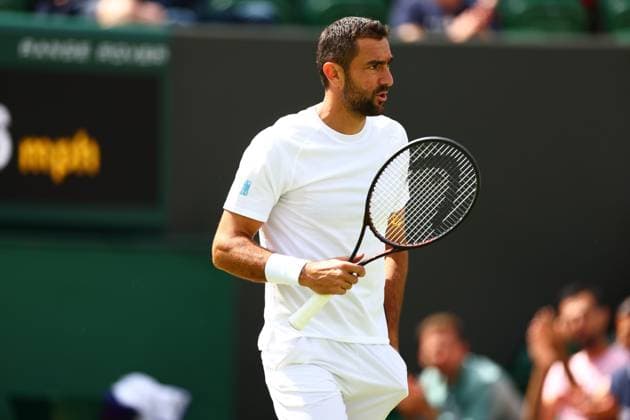 Marin Cilic during his Round of 16 match Wimbledon Tennis Championships, Day 8, The All England Lawn Tennis and Croquet Club, London, UK - 07 Jul 2025London The All England Lawn Tennis and United Kingdom  Copyright: xJamesxMarsh Shutterstockx 15387973d