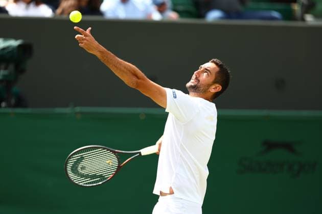 Marin Cilic during his Round of 16 match Wimbledon Tennis Championships, Day 8, The All England Lawn Tennis and Croquet Club, London, UK - 07 Jul 2025London The All England Lawn Tennis and United Kingdom  Copyright: xJamesxMarsh Shutterstockx 15387973e