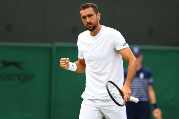 Marin Cilic during his Round of 16 match Wimbledon Tennis Championships, Day 8, The All England Lawn Tennis and Croquet Club, London, UK - 07 Jul 2025London The All England Lawn Tennis and United Kingdom  Copyright: xJamesxMarsh Shutterstockx 15387973k