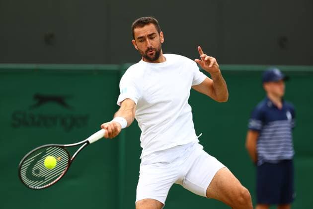 Marin Cilic during his Round of 16 match Wimbledon Tennis Championships, Day 8, The All England Lawn Tennis and Croquet Club, London, UK - 07 Jul 2025London The All England Lawn Tennis and United Kingdom  Copyright: xJamesxMarsh Shutterstockx 15387973n