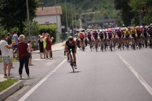 The pack rides during the 2nd stage of the Giro d™Italia Women, from Clusone to Aprica, Italy Monday, July 07, 2025. - cycling .  Copyright: xMarcoxAlpozzi Lapressex
