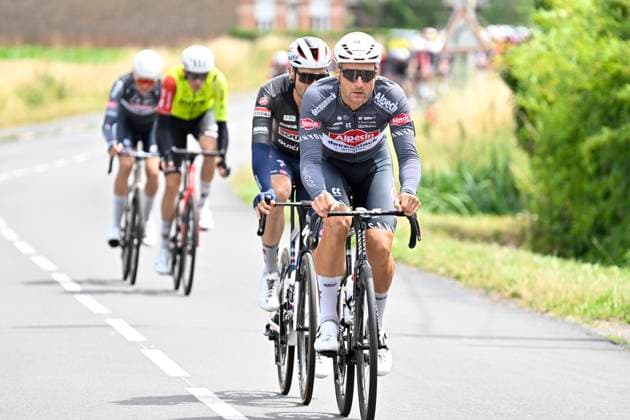 Tour de France 2025 Stage 3 DUINKERKE, FRANCE - JULY 07 : Rickaert Jonas (BEL) of Alpecin - Deceuninck during stage 3 of the 112th edition of Tour de France an UCI World Tour 2.UWT cycling road race stage for Men Elite of 178 km with start in Valenciennes and finish in Duinkerke on July 7, 2025 in Duinkerke, France, 07 07 2025 ( Motordriver Kenny Verfaillie - Duinkerke France  Copyright: xJanxDexMeuleneirx