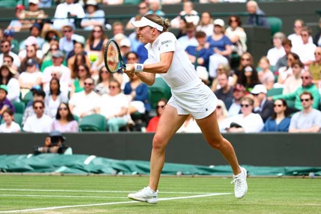 Ekaterina Alexandrova during her Round of 16 match Wimbledon Tennis Championships, Day 8, The All England Lawn Tennis and Croquet Club, London, UK - 07 Jul 2025London The All England Lawn Tennis and United Kingdom  Copyright: xJamesxMarsh Shutterstockx 15387973at