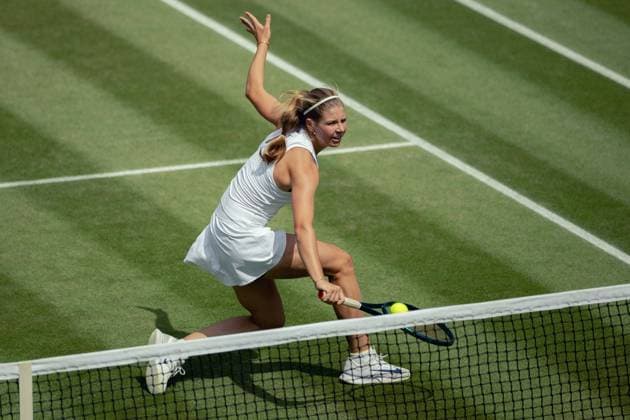 Wimbledon Championships 2025 07 Jul 2025 Hannah Klugman in action at the Wimbledon Championships 2025 AELTC London Church Road, Wimbledon, London, United Kingdom Wimbledon England, UK NEWSPAPERS OUT Copyright: xImmyxThompson-Bland IPSxPhotoxAgencyx