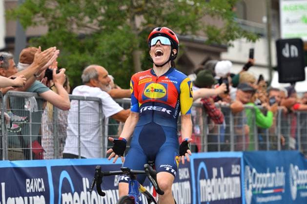 CICLISMO - Giro d Italia - Giro d Italia Women - Stage 2 - Clusone Aprica HENDERSON Anna (LIDL - TREK) during Giro d Italia Women - Stage 2 - Clusone Aprica, Giro d Italia race in Aprica, Italy, July 07 2025 Aprica Italy  Copyright: xIPAxSport ABACAx
