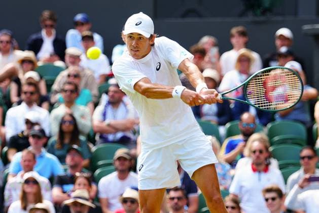 Alex de Minaur during his fourth round match Wimbledon Tennis Championships, Day 8, The All England Lawn Tennis and Croquet Club, London, UK - 07 Jul 2025London The All England Lawn Tennis and United Kingdom  Copyright: xJavierxGarcia Shutterstockx 15387972as