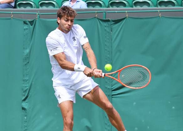 TENNIS - Wimbledon 2025 LONDON,ENGLAND,07.JUL.25 - TENNIS - ATP, Tennis Herren World Tour, Wimbledon, Grand Slam. Image shows Flavio Cobolli (ITA).  GEPAxpictures xAlanxGrieves