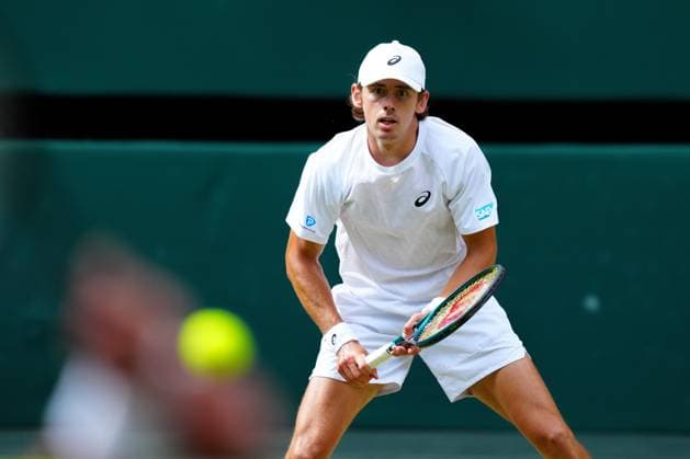 Alex de Minaur during his fourth round match Wimbledon Tennis Championships, Day 8, The All England Lawn Tennis and Croquet Club, London, UK - 07 Jul 2025London The All England Lawn Tennis and United Kingdom  Copyright: xJavierxGarcia Shutterstockx 15387972az