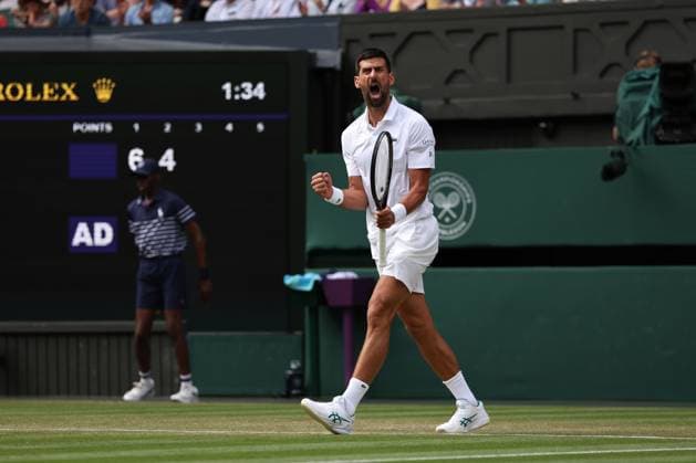 Novak Djokovic during his Round of 16 match Wimbledon Tennis Championships, Day 8, The All England Lawn Tennis and Croquet Club, London, UK - 07 Jul 2025London The All England Lawn Tennis and United Kingdom  Copyright: xEllaxLing Shutterstockx 15387974af