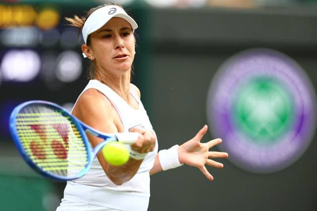 Belinda Bencic wins her Round of 16 match Wimbledon Tennis Championships, Day 8, The All England Lawn Tennis and Croquet Club, London, UK - 07 Jul 2025London The All England Lawn Tennis and United Kingdom  Copyright: xJamesxMarsh Shutterstockx 15387973bm