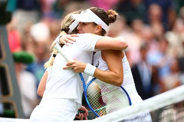 Belinda Bencic wins her Round of 16 match against Ekaterina Alexandrova Wimbledon Tennis Championships, Day 8, The All England Lawn Tennis and Croquet Club, London, UK - 07 Jul 2025London The All England Lawn Tennis and United Kingdom  Copyright: xJamesxMarsh Shutterstockx 15387973by