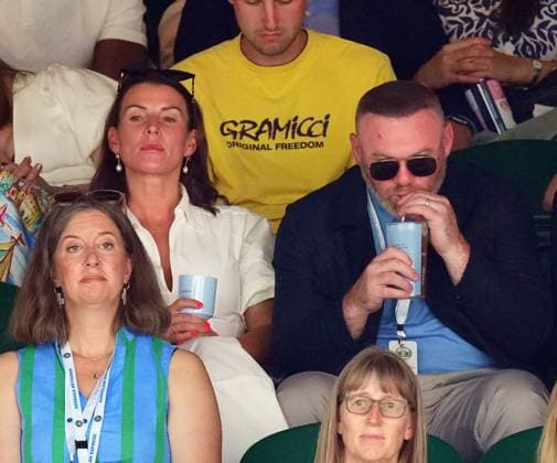 Wayne Rooney and Coleen Rooney watching the action on Centre Court Wimbledon Tennis Championships, Day 8, The All England Lawn Tennis and Croquet Club, London, UK - 07 Jul 2025London The All England Lawn Tennis and United Kingdom  Copyright: xJavierxGarcia Shutterstockx 15387972cf