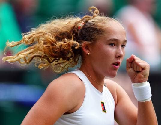 Mirra Andreeva during her fourth round match Wimbledon Tennis Championships, Day 8, The All England Lawn Tennis and Croquet Club, London, UK - 07 Jul 2025London The All England Lawn Tennis and United Kingdom  Copyright: xJavierxGarcia Shutterstockx 15387972dt