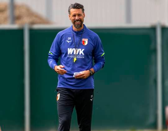 07 07 2025, Soccer 1 Bundesliga 2025 2026, Training kick-off FC Augsburg, at the training ground at the WWK Arena Augsburg, Coach Sandro Wagner FC Augsburg