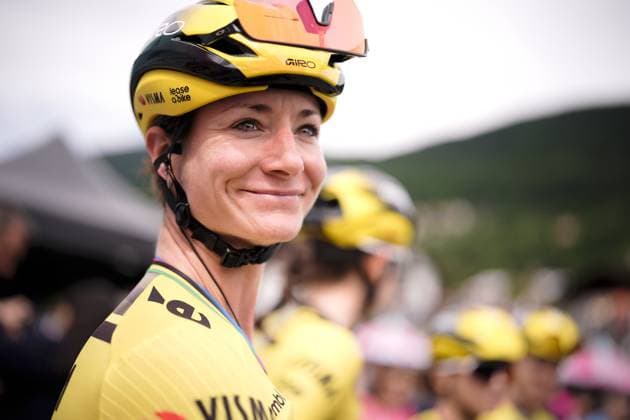 Team Visma Lease A Bike™s Vos Marianne before the 3rd stage of the Giro d™Italia Women, from Vezza d™Oglio to Trento, Italy Tuesday, July 08, 2025. - cycling .  Copyright: xMarcoxAlpozzi LaPressex