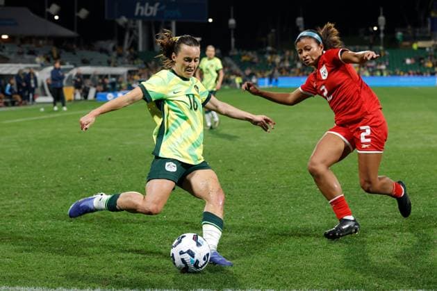 Football, Women, International match, Australia - Panama