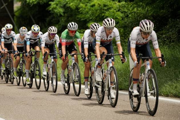 Uae Team Adq™s Longo Borghini Elisa during the 3rd stage of the Giro d™Italia Women, from Vezza d™Oglio to Trento, Italy Tuesday, July 08, 2025. - cycling .  Copyright: xAGrcoxAlpozzi LaPressex