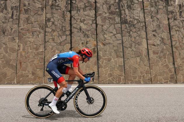 Ceratizit Pro Cycling Team™s Zsanko Petra during the 3rd stage of the Giro d™Italia Women, from Vezza d™Oglio to Trento, Italy Tuesday, July 08, 2025. - cycling .  Copyright: xAlessanroxGarofalo LaPressex
