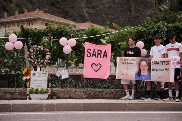 In memory of the passing of Sara Piffer during the 3rd stage of the Giro d™Italia Women, from Vezza d™Oglio to Trento, Italy Tuesday, July 08, 2025. - cycling .  Copyright: xMarcoxAlpozzi LaPressex