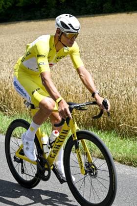 Dutch Mathieu van der Poel of Alpecin-Deceuninck pictured in action during the fourth stage of the 2025 Tour de France cycling, Amien Metropole - Rouen (173 km), on Tuesday 08 July 2025 in France. The 112th edition of the Tour de France starts on Saturday 5 July in Lille, France, and will finish in Paris, France on the 27th of July. POOLxJANxDExMEULENEIR  x128685874x