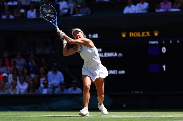 Laura Siegemund during her quarter final match Wimbledon Tennis Championships, Day 9, The All England Lawn Tennis and Croquet Club, London, UK - 08 Jul 2025London The All England Lawn Tennis and United Kingdom  Copyright: xJamesxMarsh Shutterstockx 15389336ah