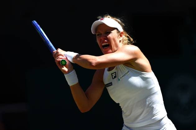 Laura Siegemund during her quarter final match Wimbledon Tennis Championships, Day 9, The All England Lawn Tennis and Croquet Club, London, UK - 08 Jul 2025London The All England Lawn Tennis and United Kingdom  Copyright: xJamesxMarsh Shutterstockx 15389336bg
